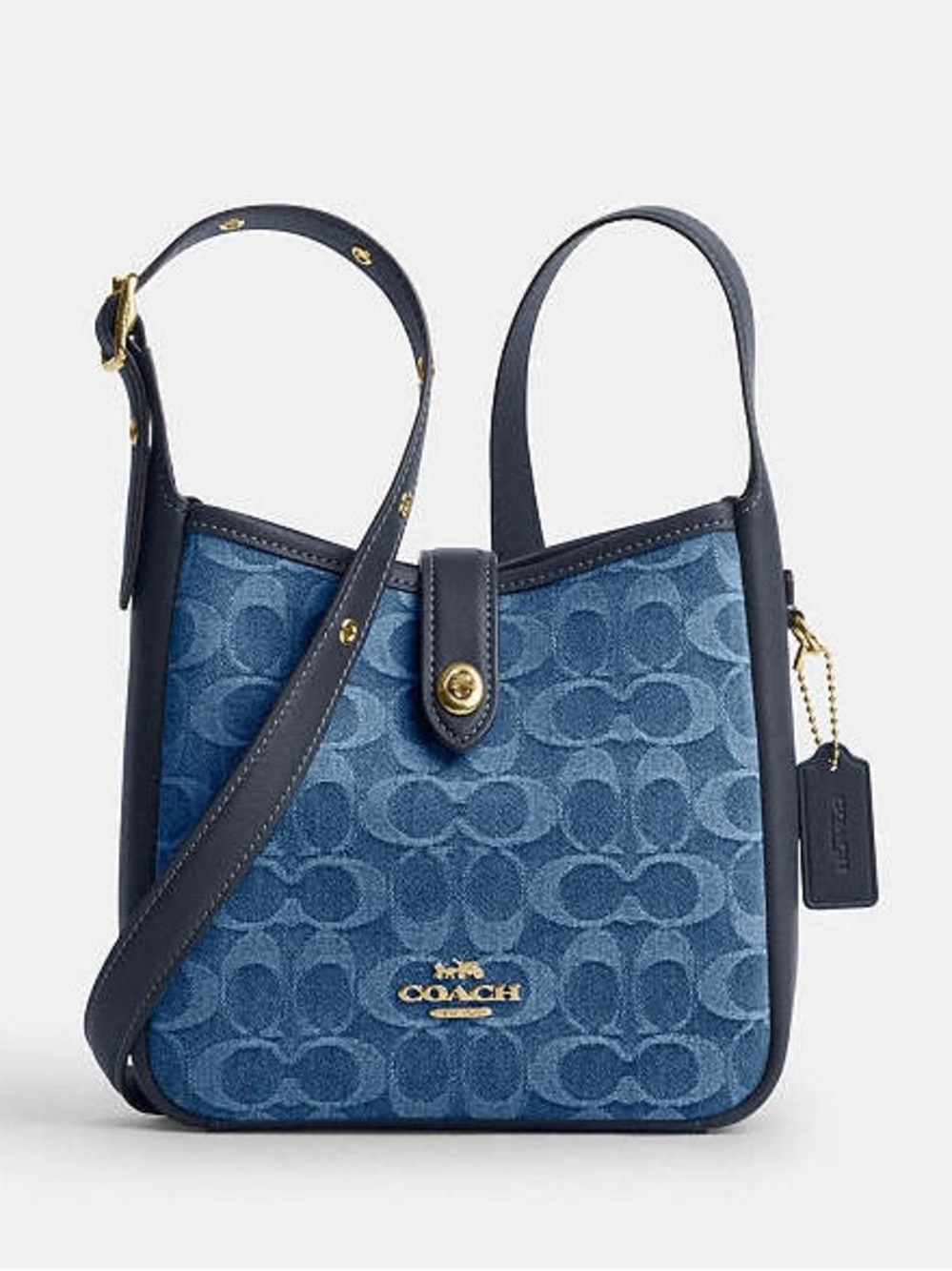 Coach Hadley Mini Crossbody Bag In Signature’s Denim NWT - Picture 6 of 8